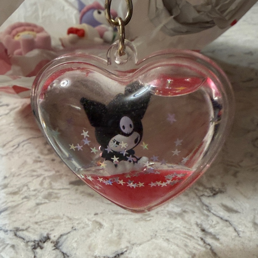 Kuromi water keychain